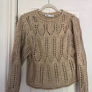 Zara Mesh Chunky Sweater